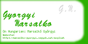 gyorgyi marsalko business card