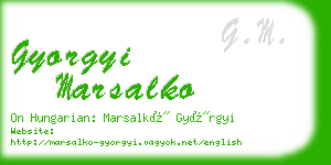 gyorgyi marsalko business card